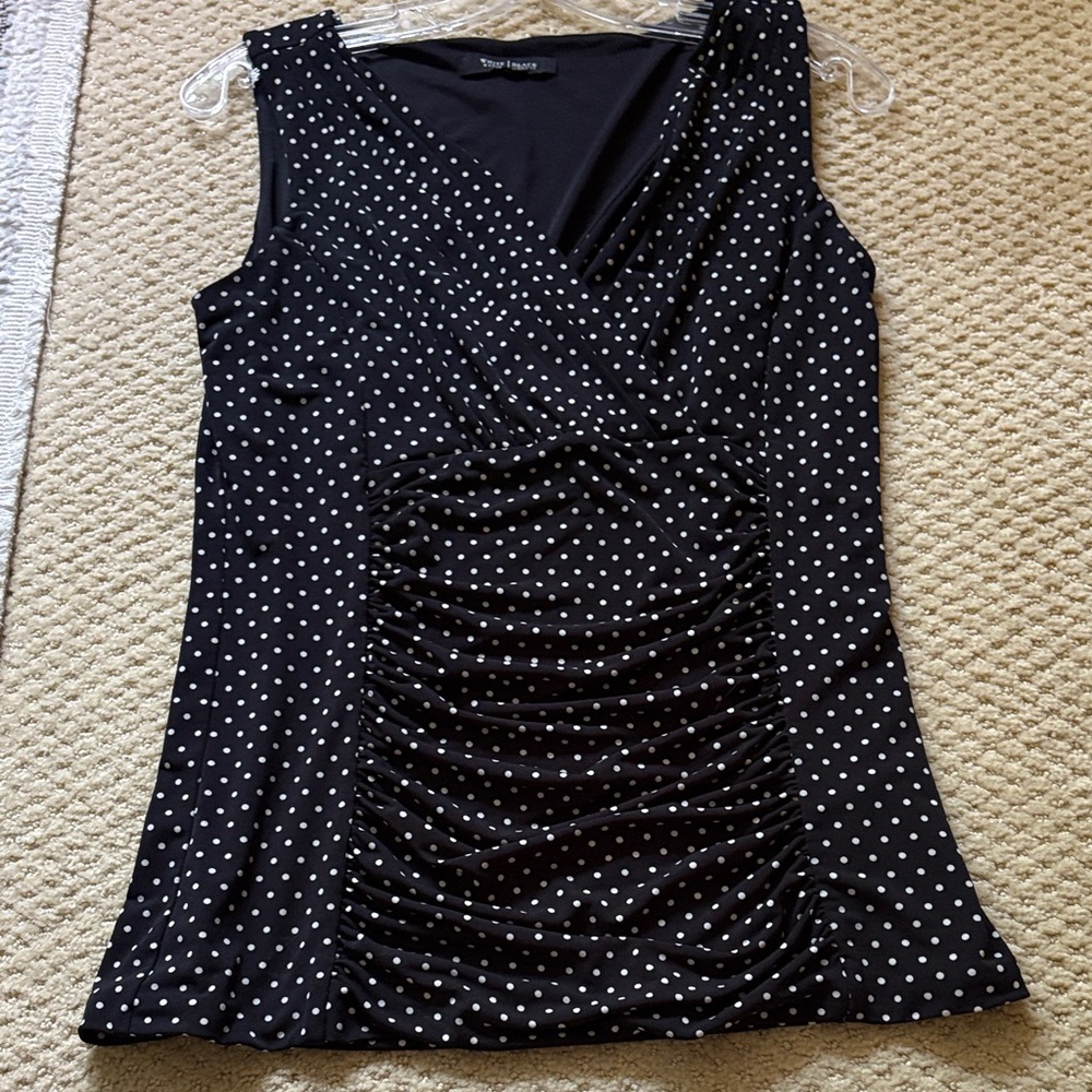 White House Black Market Elegant Black Top